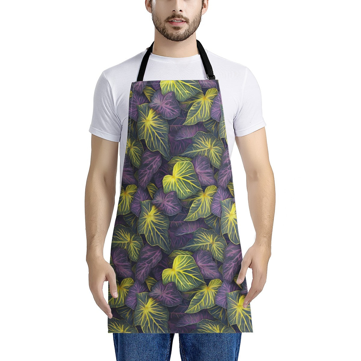 Luxtrini Iridescent Syngonium: Purple and Yellow Apron