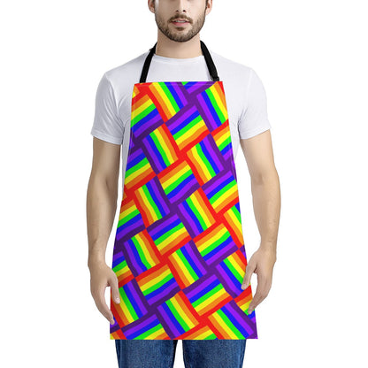 Rainbow Weave Apron