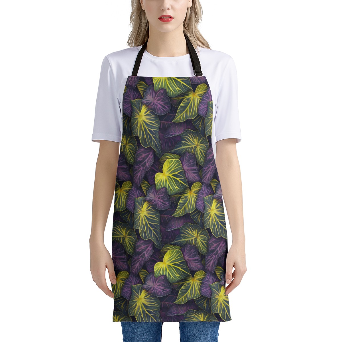 Luxtrini Iridescent Syngonium: Purple and Yellow Apron