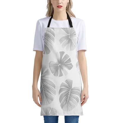 White Monstera Apron