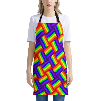 Rainbow Weave Apron
