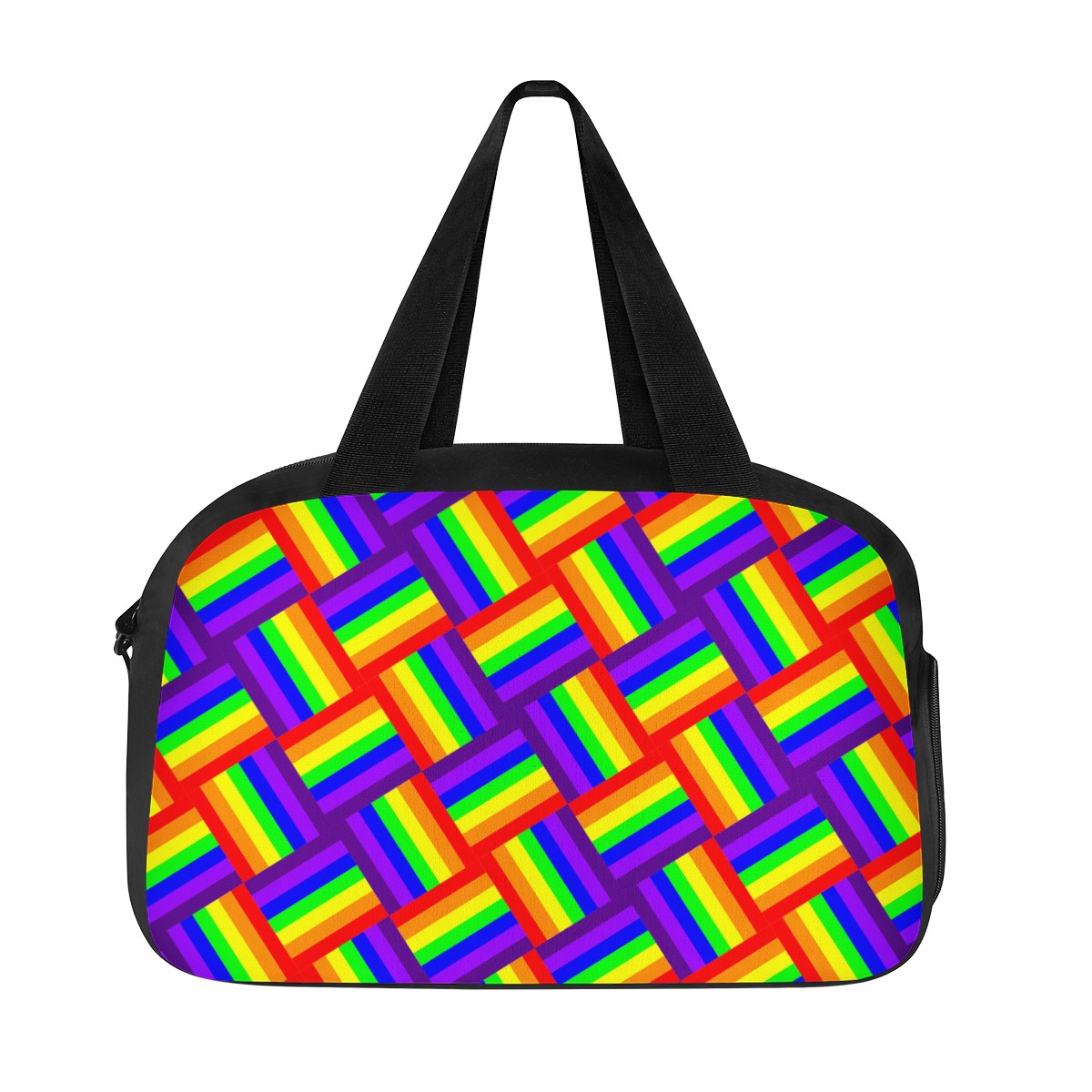 Rainbow Weave Travel Luggage Bag