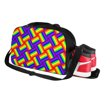 Rainbow Weave Travel Luggage Bag