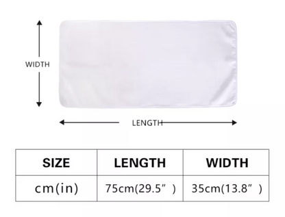 White Monstera Hand Towel