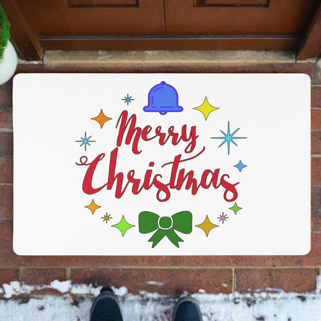 Holiday Welcome Mat - Merry Christmas Doormat | Non-Slip, Durable, Perfect for Gifting