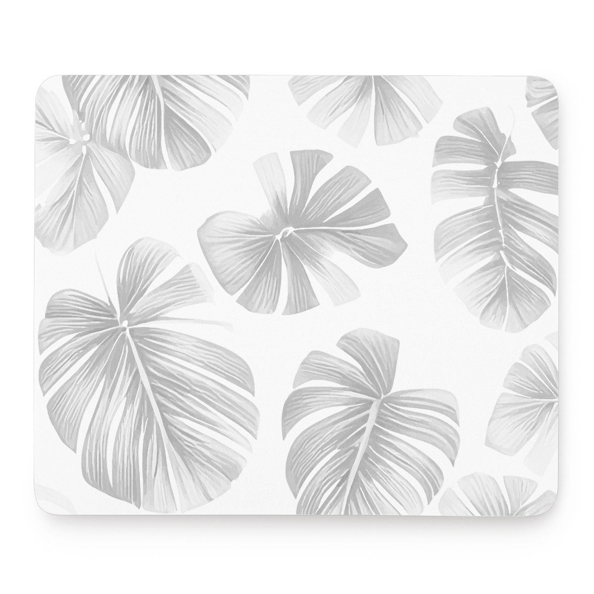 White Monstera Mouse Pad