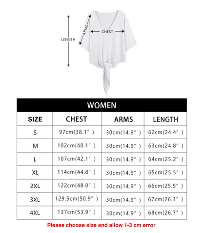 White Monstera Women V-neck Streamers Blouse