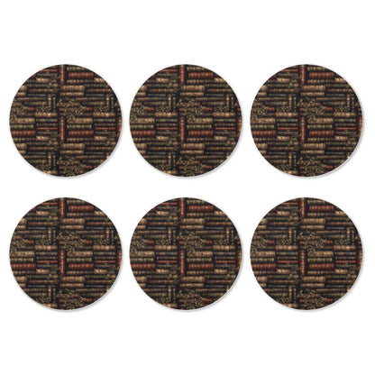6 Pieces Cup Mats Set - Coasters - The Librarian