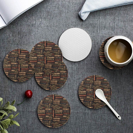 6 Pieces Cup Mats Set - Coasters - The Librarian