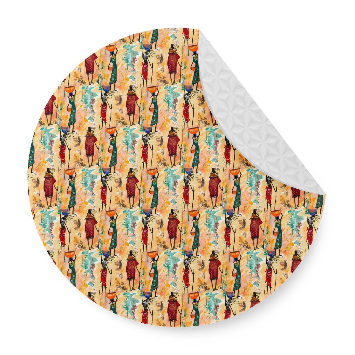 6 Pieces Cup Mats Set - Coasters - Tribal pattern