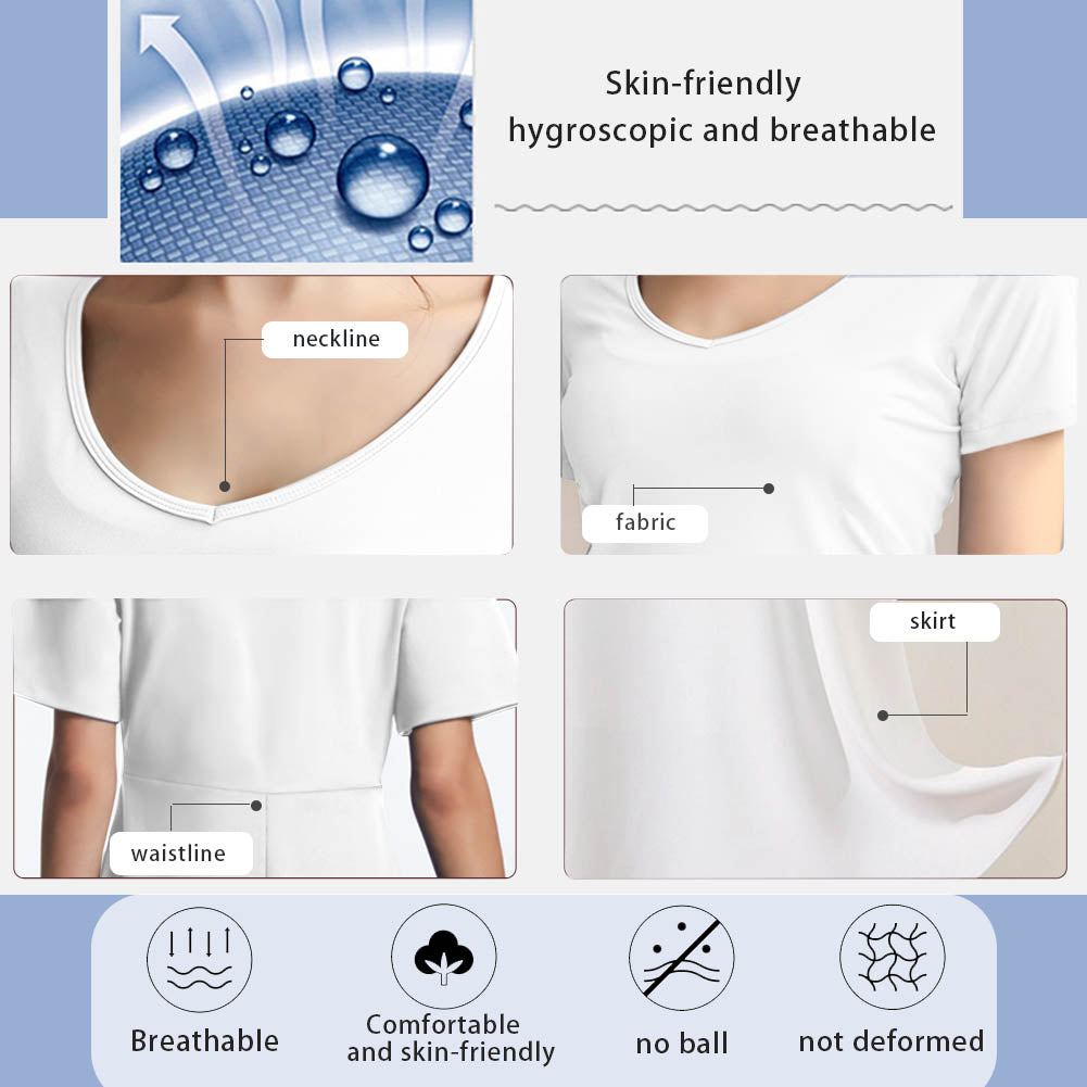 Polka Dot Rainbow Women V-Neck Short Sleeve Ruffle Dress