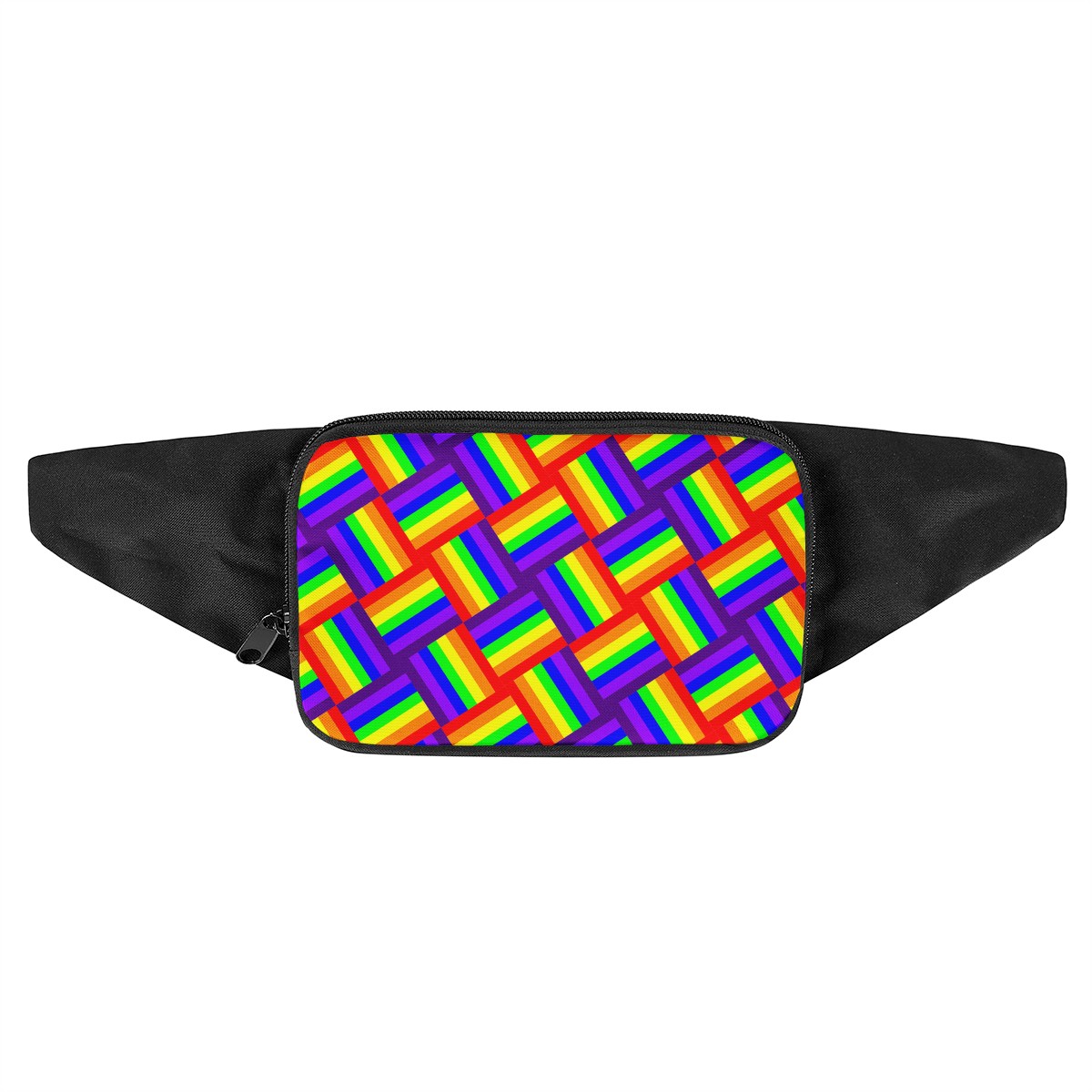 Rainbow Weave Waist Bags