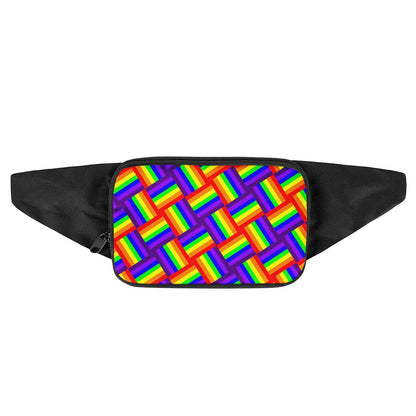 Rainbow Weave Waist Bags