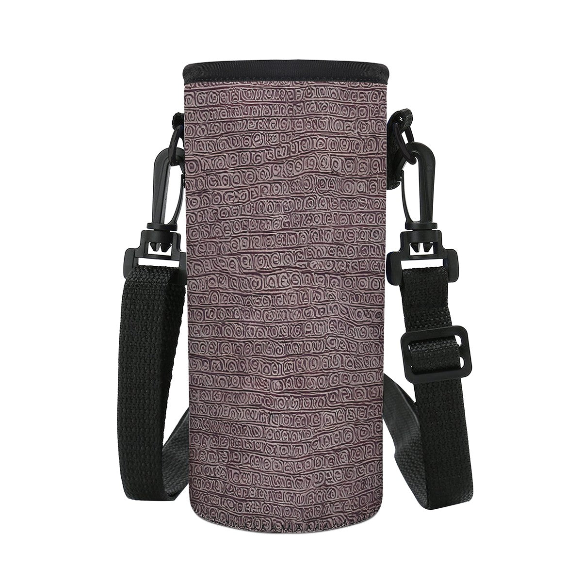 African Ethnic Mudcloth Small Water Bottle Carrier Bag Universal ONESIZE