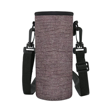 African Ethnic Mudcloth Small Water Bottle Carrier Bag Universal ONESIZE