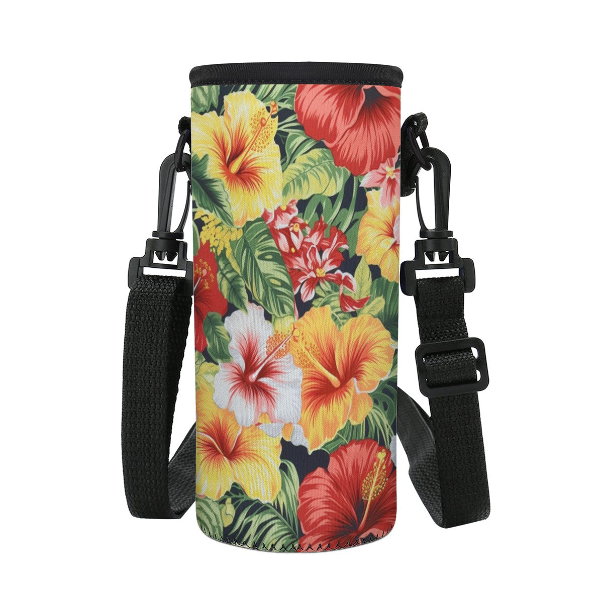 Hibiscus Small Water Bottle Carrier Bag