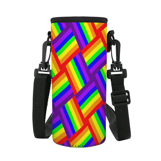 Rainbow Weave S Water Bottle Carrier Bag