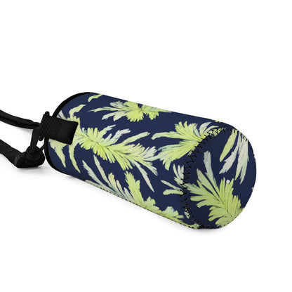 Puakenikeni - Lime Green and Black Small Water Bottle Carrier Bag