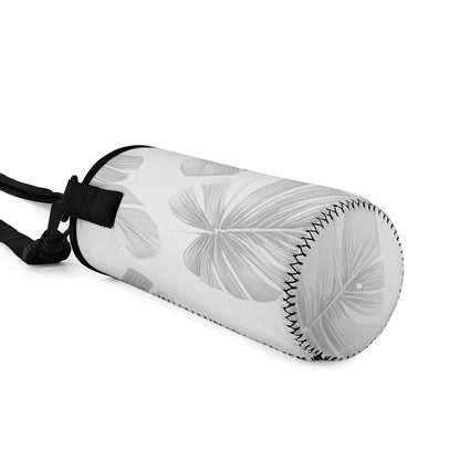 White Monstera S Water Bottle Carrier Bag