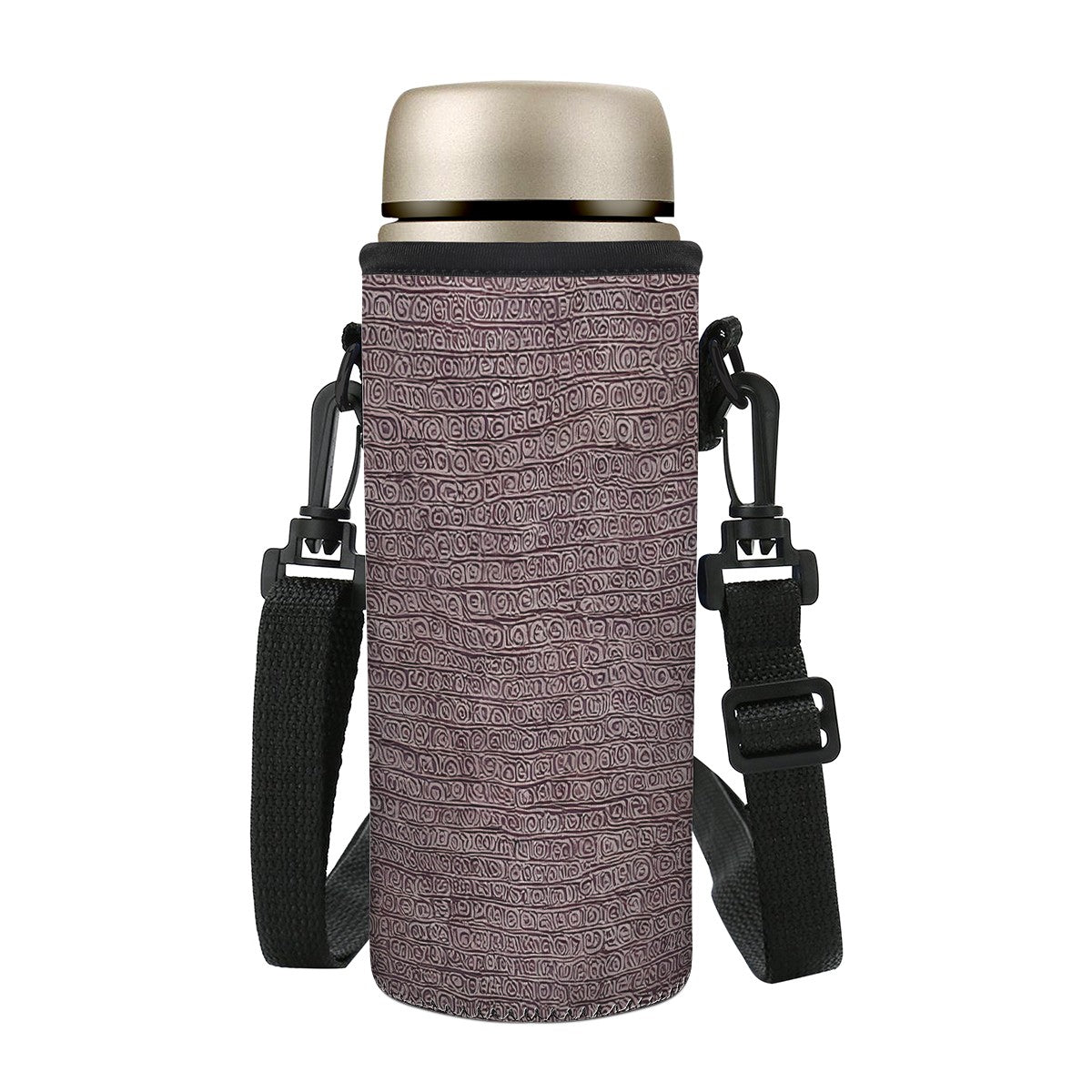 African Ethnic Mudcloth Small Water Bottle Carrier Bag