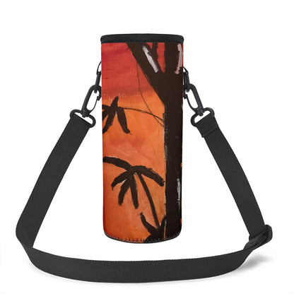 Bamboo at Sunset Large Water Bottle Carrier Bag