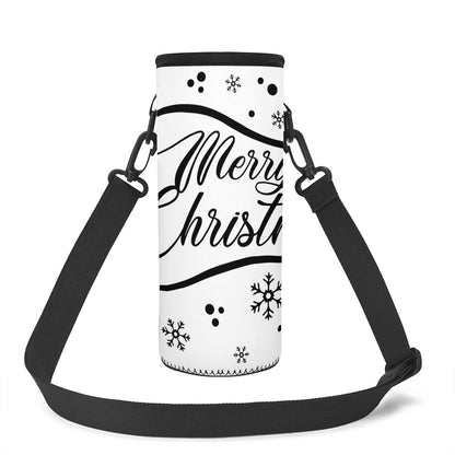 Merry Christmas Large Water Bottle Carrier Bag