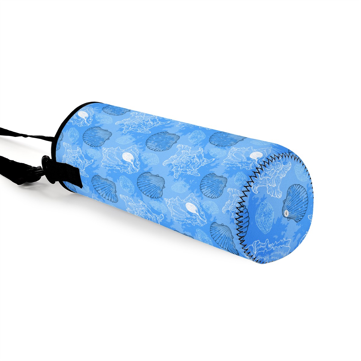 Blue Seashell Ocean Large Water Bottle Carrier Bag