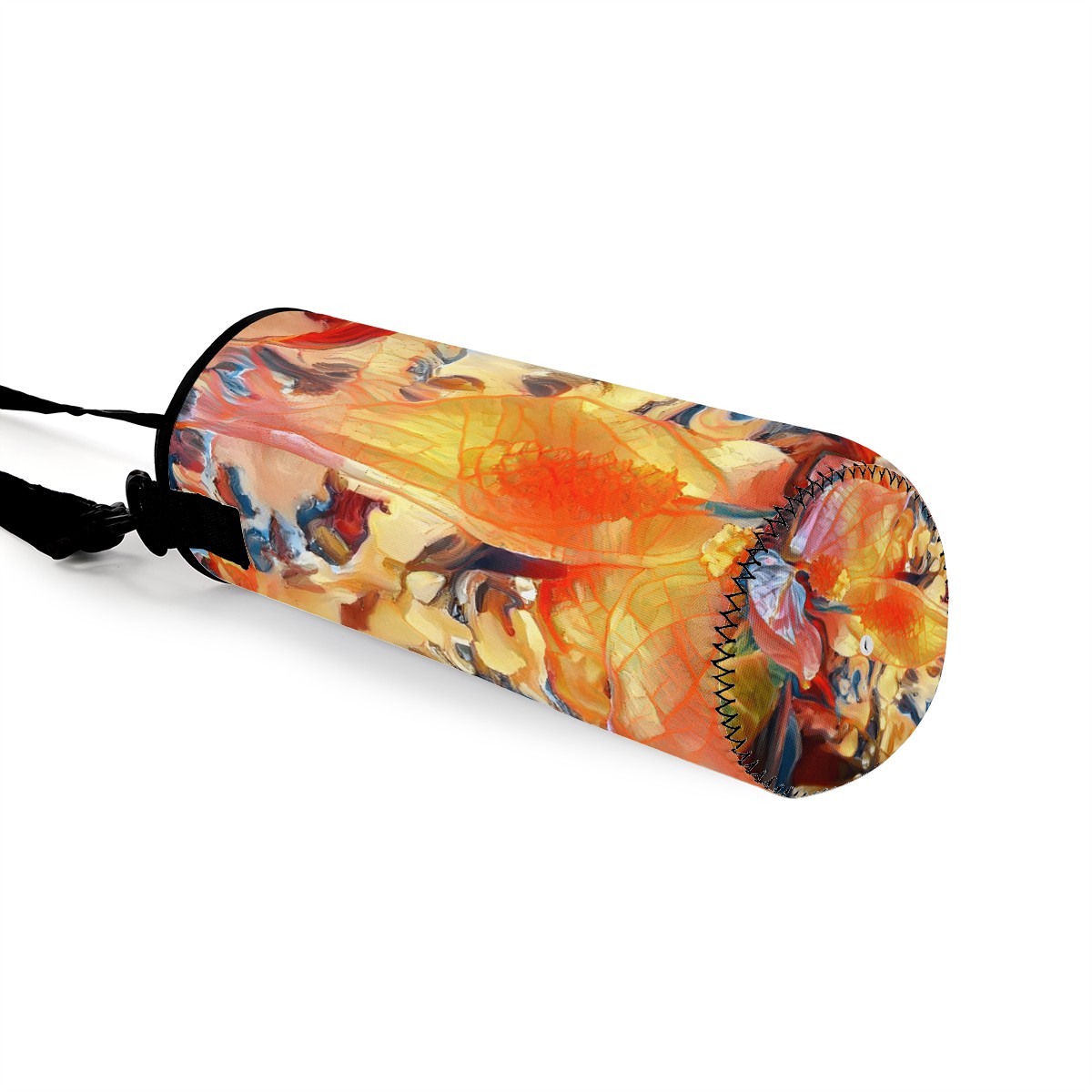 Golden Peace Lily Large Water Bottle Carrier Bag
