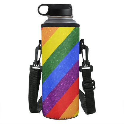 LGBTQ Rainbow Pride Large Water Bottle Carrier Bag