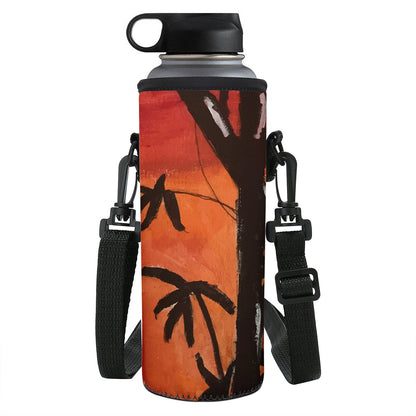 Bamboo at Sunset Large Water Bottle Carrier Bag