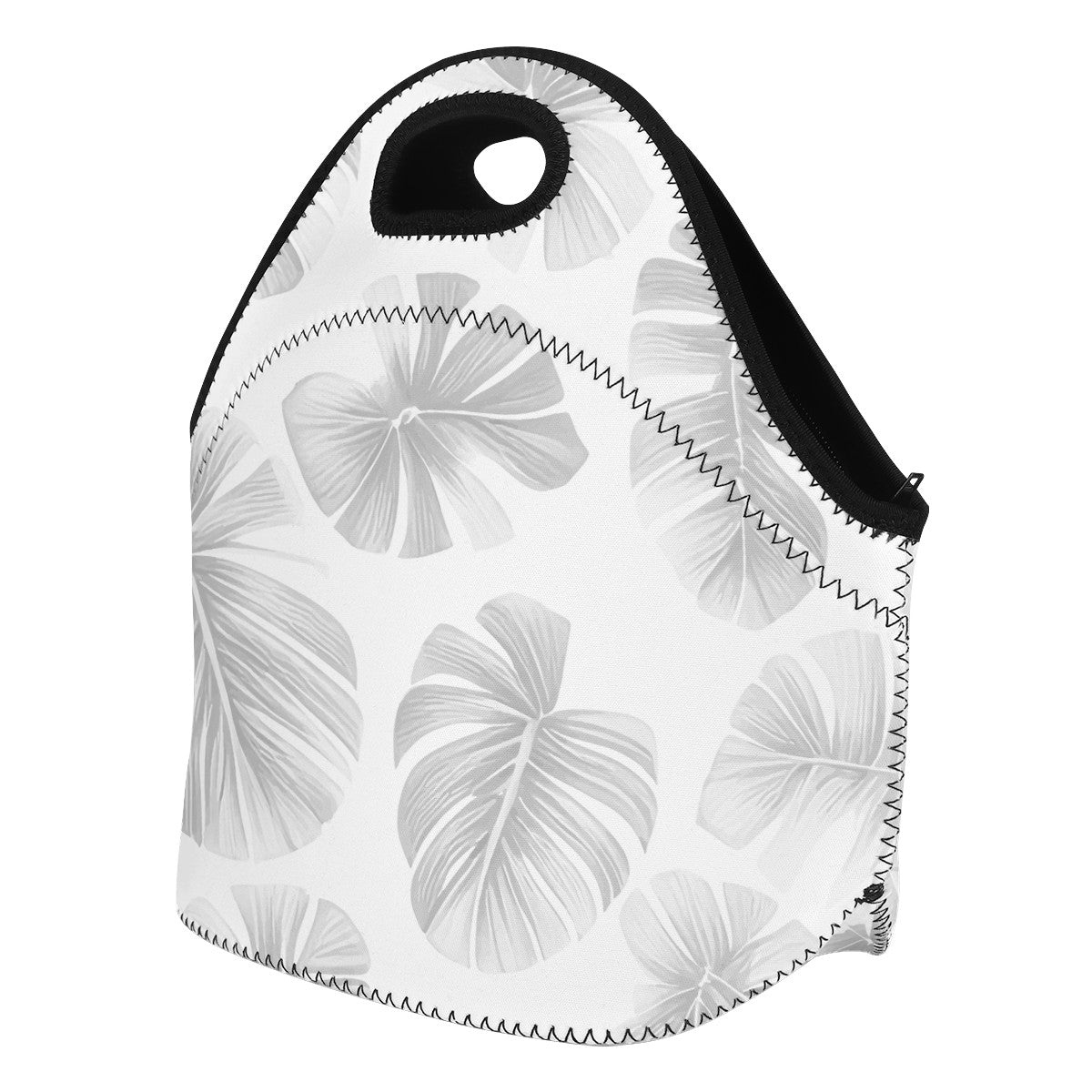 White Monstera Neoprene Lunch Bags