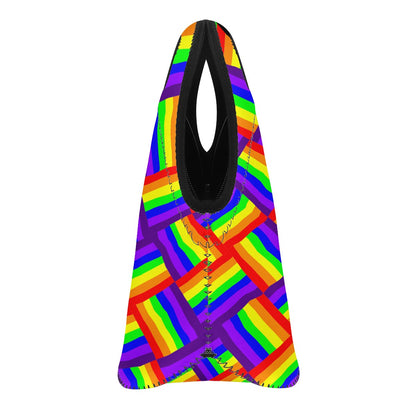 Rainbow Weave Neoprene Lunch Bags