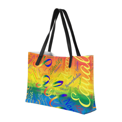 LGBTQ Word Cloud Shopping Tote Bag