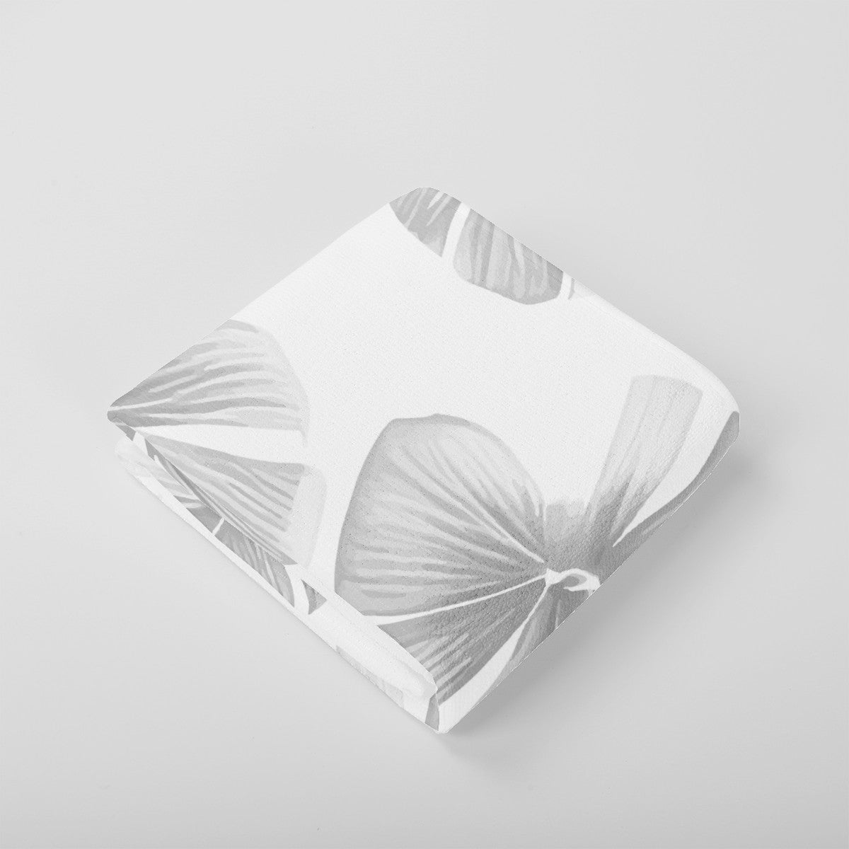 White Monstera Hand Towel