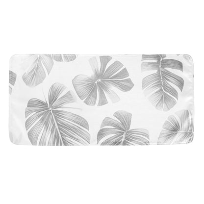 White Monstera Hand Towel Universal ONESIZE