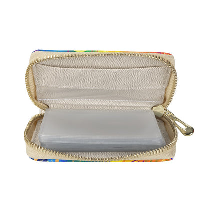 LGBTQ Word Cloud Zipper Card Holder