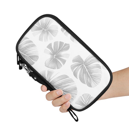 White Monstera Passport Wallet