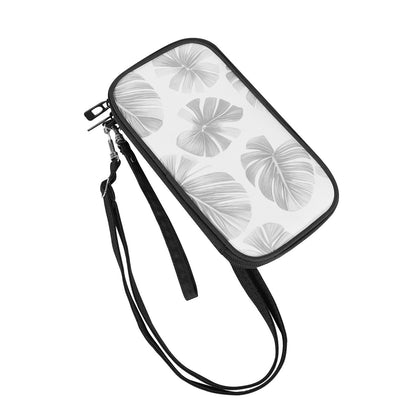 White Monstera Passport Wallet