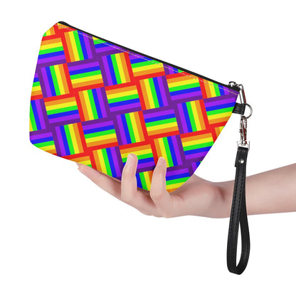 Rainbow Weave Sling Cosmetic Bags