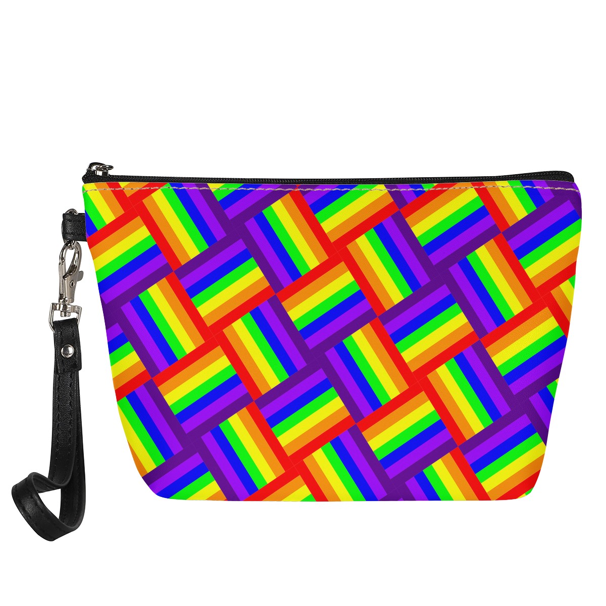 Rainbow Weave Sling Cosmetic Bags