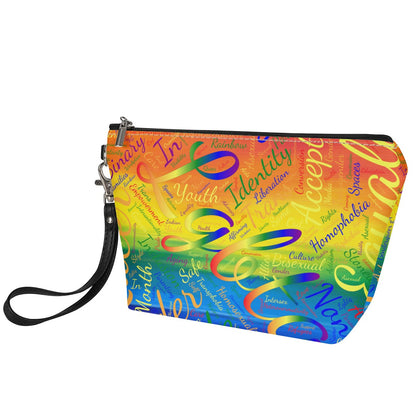 LGBTQ Word Cloud Sling Cosmetic Bags