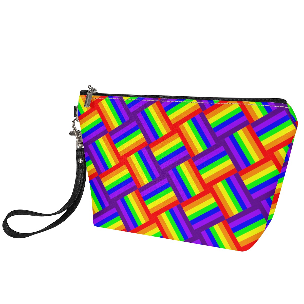 Rainbow Weave Sling Cosmetic Bags