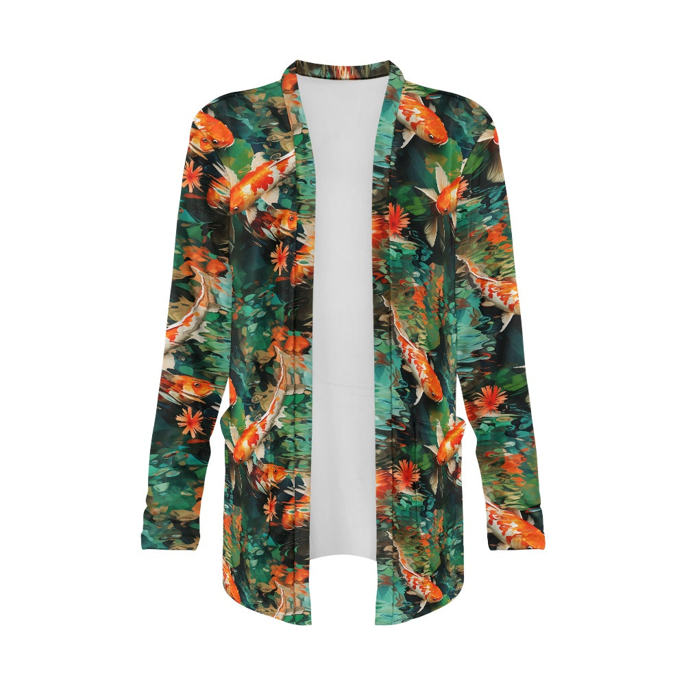 Long-sleeved cardigan jacket
