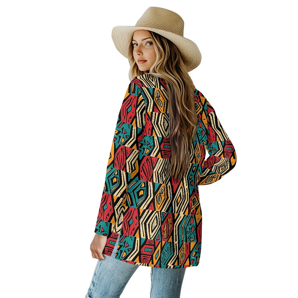 Long-sleeved cardigan jacket
