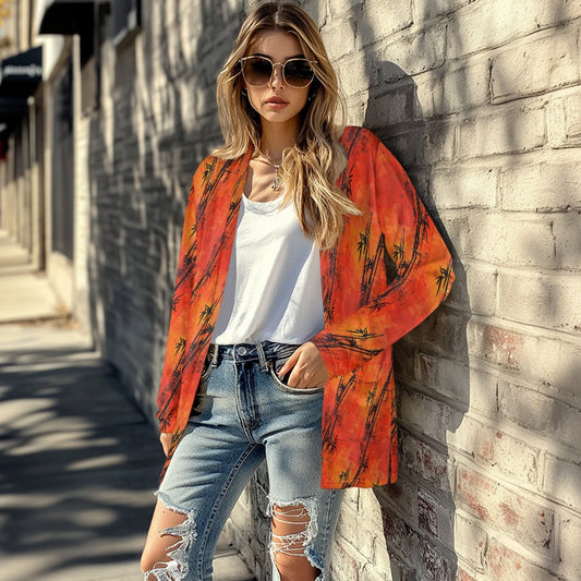 Long-sleeved cardigan jacket