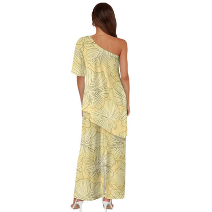 Elegant Off-Shoulder Two-Piece Dress for Women