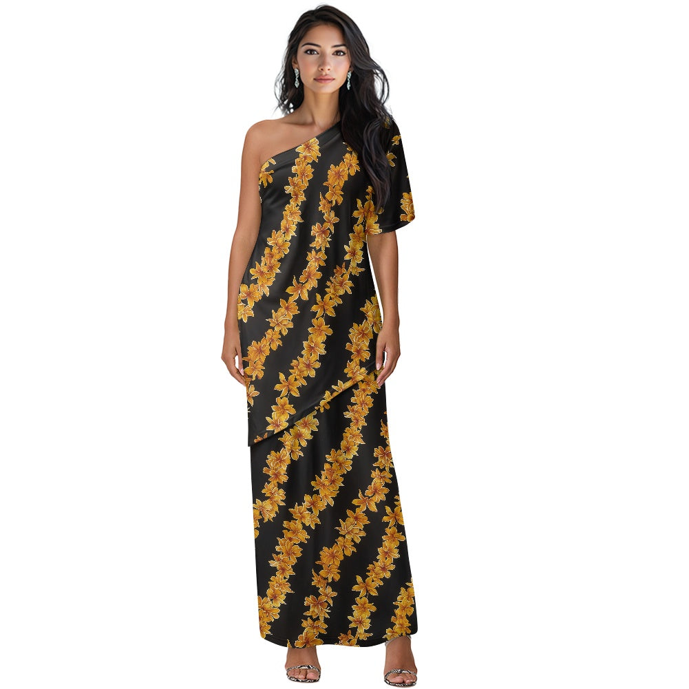 Elegant Off-Shoulder Two-Piece Dress for Women white