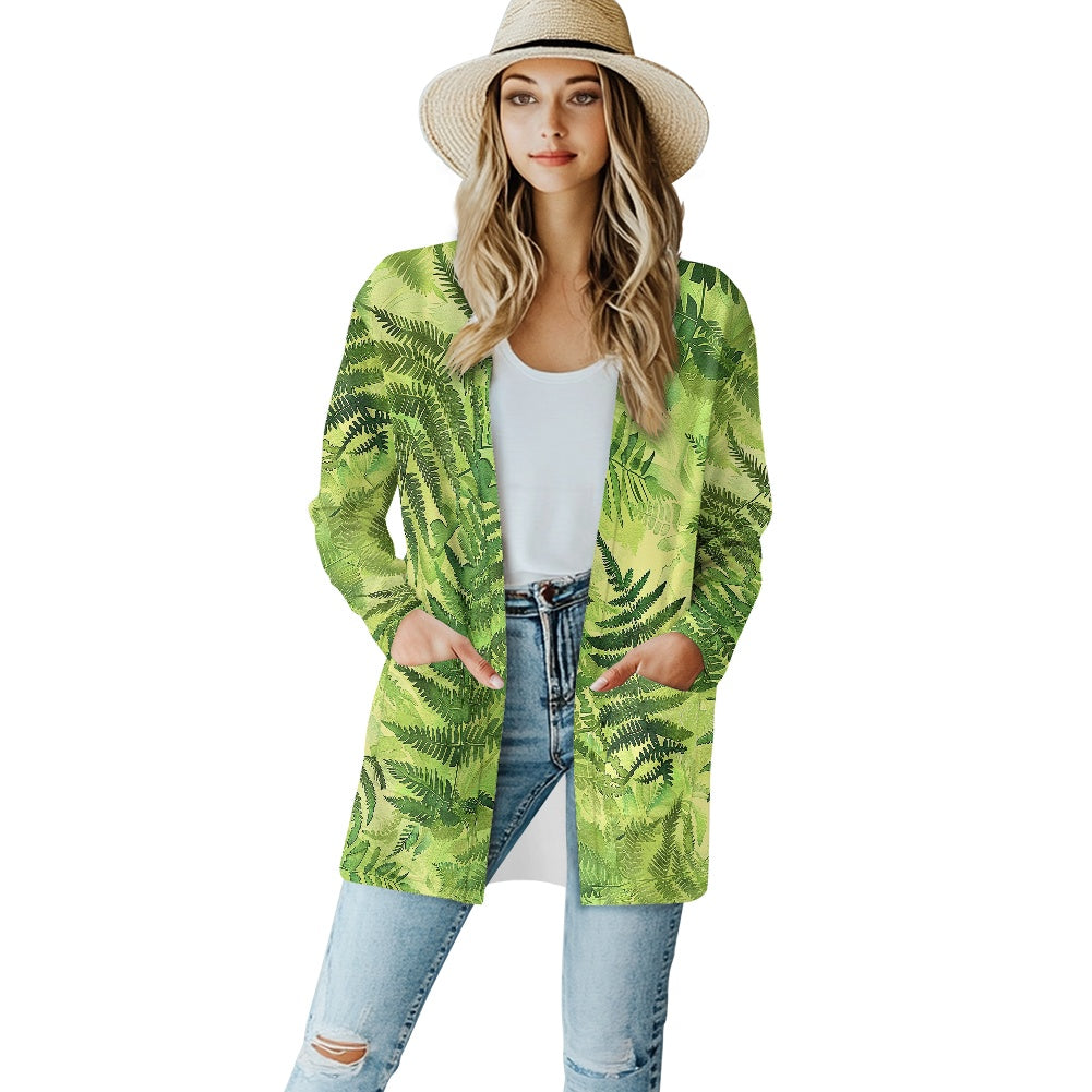 Long-sleeved cardigan jacket