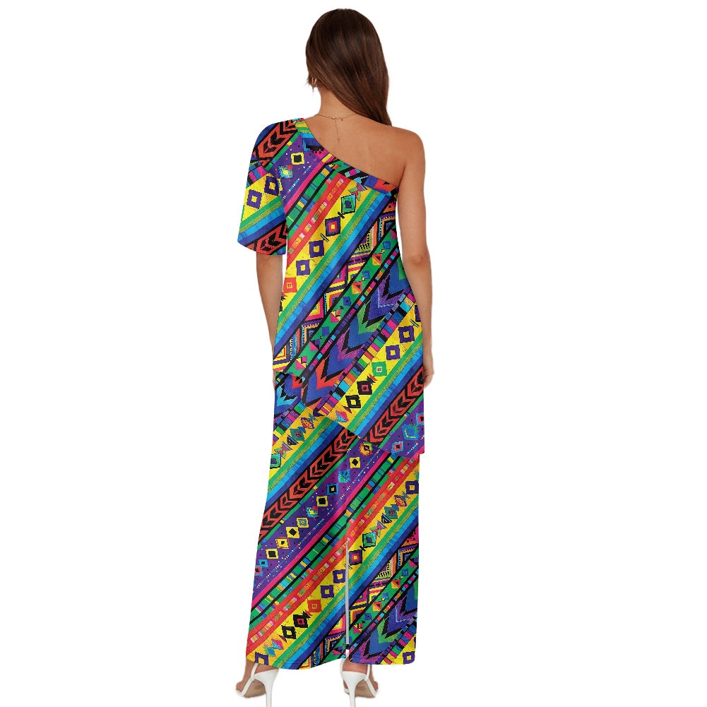 Elegant Off-Shoulder Two-Piece Dress for Women