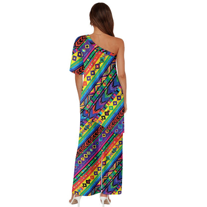 Elegant Off-Shoulder Two-Piece Dress for Women